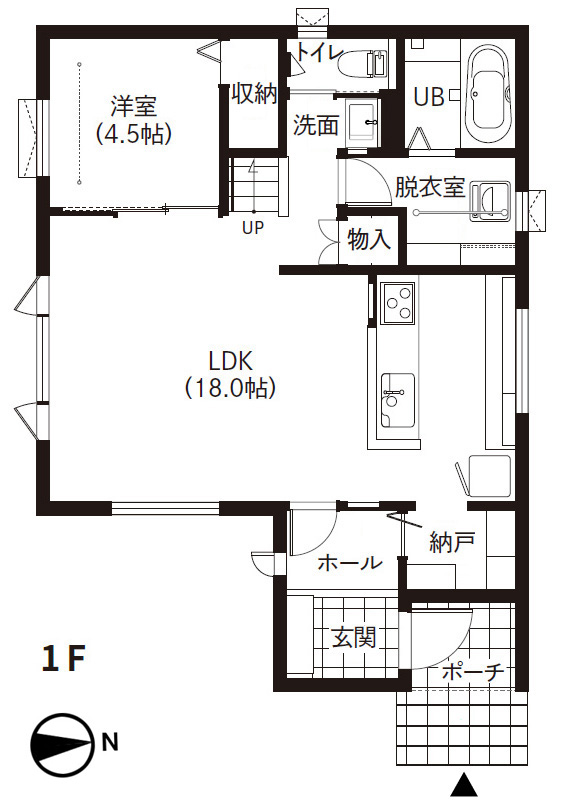 豊岡12-8M-平面図1F