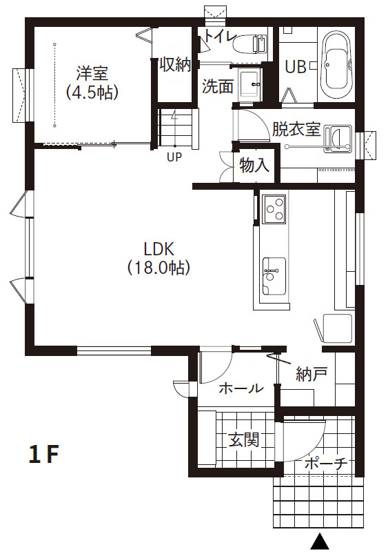 豊岡12-8M-平面図1F