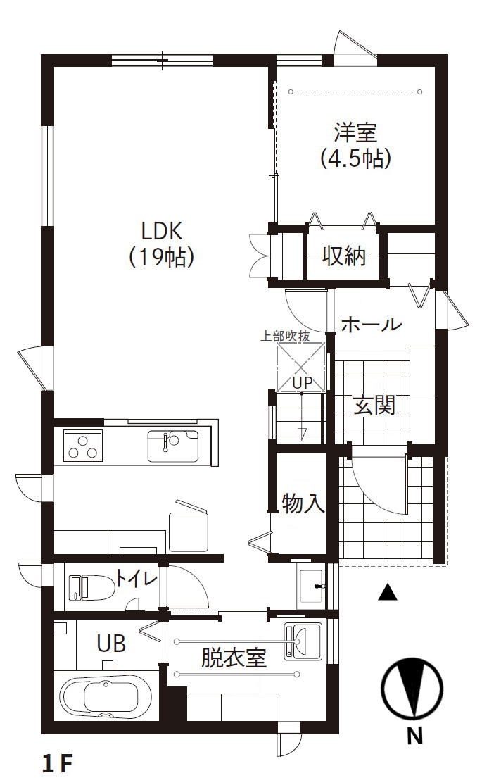 東光11-4ルーチェⅡBモデル間取データ1F
