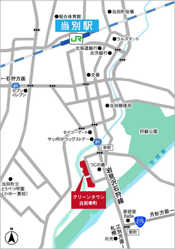 GoogleＭAＰ-当別