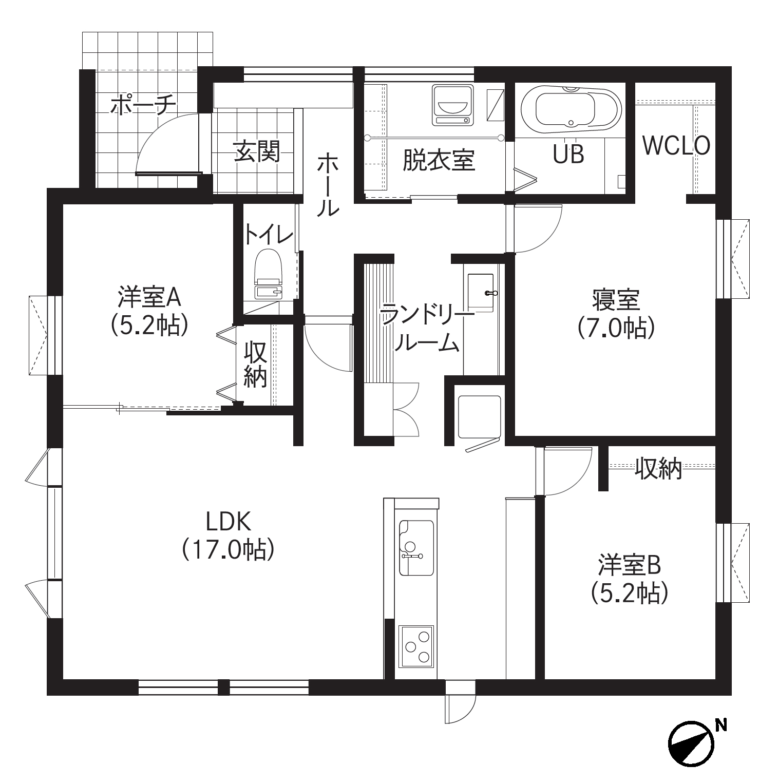 R070124-神楽岡8-1モデル-間取図